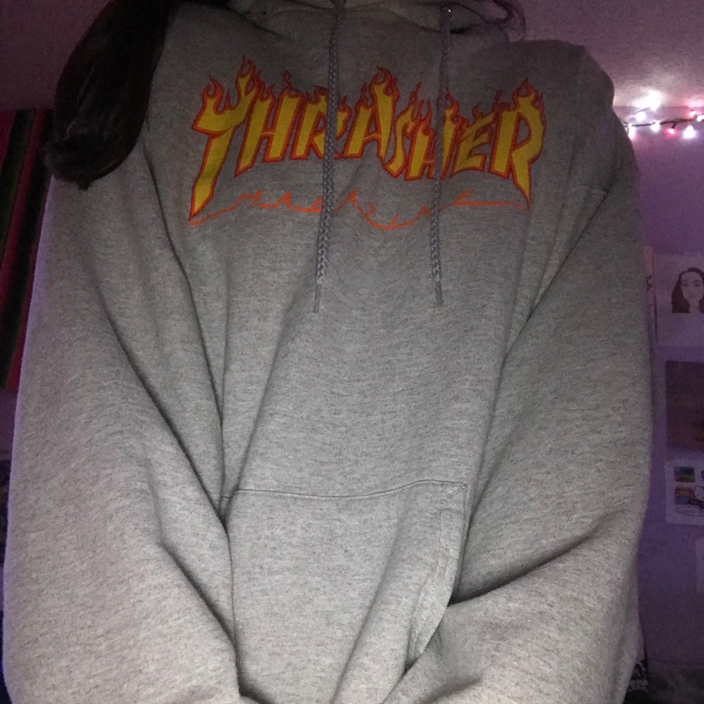 Grey Thrasher Hoodie
